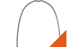 rematitan® LITE ideal arch with dimple, maxilla, rectangular 0.41 mm x 0.56 mm / 16 x 22