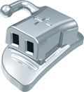Ortho-Cast M-Series, buccal tube, double rectangular, tooth 17-16, -9° torque, +10° offset, slot 18