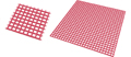 Wax retention, grid, fine RN II, red, standard