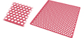 Wax retention, grid, round RN III, red, standard