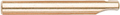 Lower welding electrode, wide, notched