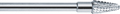 Hard metal bur, maxi, form: bud, rounded, slender