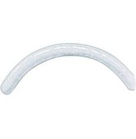 Plastic retention, arch, white