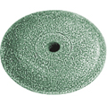 Rubber polisher, green, ø 22 mm, form: lens