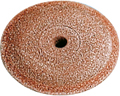 Rubber polisher, red, ø 22 mm, form: lens