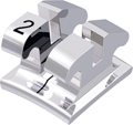equilibrium® 2, metal bracket, tooth 42, -1° torque, 0° angulation, Roth 18