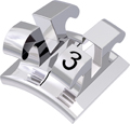 equilibrium® 2, metal bracket, tooth 33, +7° torque, +5° angulation, Ricketts® Universal 18