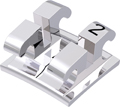 equilibrium® 2, metal bracket, tooth 22, 0° torque, 0° angulation, Standard Edgewise 18