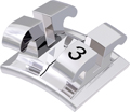 equilibrium® 2, metal bracket, tooth 33, 0° torque, 0° angulation, Standard Edgewise 18