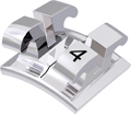 equilibrium® 2, metal bracket, tooth 34, 0° torque, 0° angulation, Standard Edgewise 18