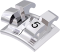 equilibrium® 2, metal bracket, tooth 35, 0° torque, 0° angulation, Standard Edgewise 18