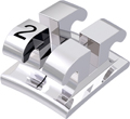 equilibrium® 2, metal bracket, tooth 42, 0° torque, 0° angulation, Standard Edgewise 18