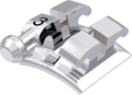 equilibrium® 2, metal bracket with hook, tooth 43, 0° torque, +3° angulation, McLaughlin-Bennett-Trevisi** 18