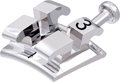 equilibrium® mini, metal bracket with hook, tooth 23, -2° torque, +13° angulation, Roth 18