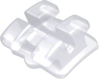 discovery® pearl, ceramic bracket, tooth 44, -17° torque, 0° angulation, Roth 18