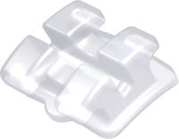discovery® pearl, ceramic bracket, tooth 45, -22° torque, 0° angulation, Roth 18
