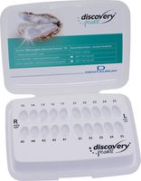 discovery® pearl, ceramic brackets, hook on cuspid, 1 case, tooth 13-11 / 21-23 / 43-41 / 31-33, McLaughlin-Bennett-Trevisi** 18, without positioning guide