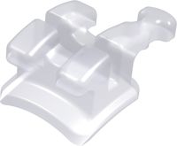 discovery® pearl, ceramic bracket with hook, tooth 14, -7° torque, 0° angulation, Roth 18