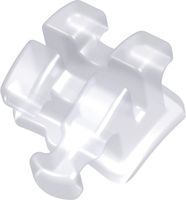 discovery® pearl, ceramic bracket with hook, tooth 33, -11° torque, +7° angulation, Roth 18
