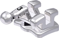 discovery® smart, metal bracket with hook, tooth 43, -11° torque, +7° angulation, Roth 18
