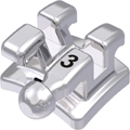 discovery® smart, metal bracket with hook, tooth 33, 0° torque, +3° angulation, McLaughlin-Bennett-Trevisi** 18