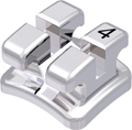 discovery®, metal bracket, tooth 24, 0° torque, 0° angulation, Standard Edgewise 22
