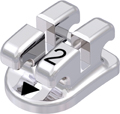 discovery®, metal bracket, tooth 32, 0° torque, 0° angulation, Standard Edgewise 22