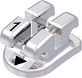 discovery®, metal bracket, tooth 41, 0° torque, 0° angulation, Standard Edgewise 22