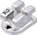 discovery®, metal bracket, tooth 42, 0° torque, 0° angulation, Standard Edgewise 22