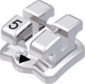 discovery®, metal bracket, tooth 45, 0° torque, 0° angulation, Standard Edgewise 22