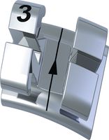equilibrium® 2, metal bracket, tooth 13, -2° torque, +13° angulation, Roth 22
