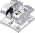 equilibrium® 2, metal bracket, tooth 32, -1° torque, 0° angulation, Roth 22