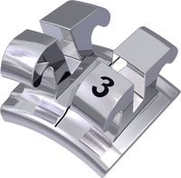 equilibrium® 2, metal bracket, tooth 33, -11° torque, +7° angulation, Roth 22