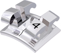 equilibrium® 2, metal bracket, tooth 34, 0° torque, 0° angulation, Standard Edgewise 22