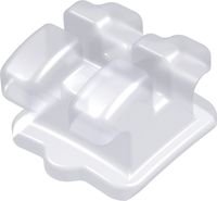 discovery® pearl, ceramic bracket, tooth 41, -1° torque, 0° angulation, Roth 22