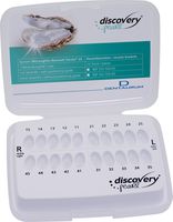 discovery® pearl, ceramic brackets, hook on cuspid, 1 case, tooth 13-11 / 21-23 / 43-41 / 31-33, McLaughlin-Bennett-Trevisi** 22, without positioning guide