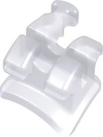 discovery® pearl, ceramic bracket with hook, tooth 13, -2° torque, +13° angulation, Roth 22