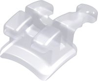 discovery® pearl, ceramic bracket with hook, tooth 14, -7° torque, 0° angulation, Roth 22