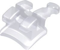 discovery® pearl, ceramic bracket with hook, tooth 15, -7° torque, 0° angulation, Roth 22