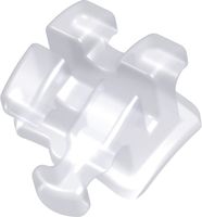discovery® pearl, ceramic bracket with hook, tooth 33, -11° torque, +7° angulation, Roth 22