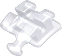 discovery® pearl, ceramic bracket with hook, tooth 35, -22° torque, 0° angulation, Roth 22