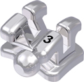 discovery® smart, metal bracket with hook, tooth 33, -11° torque, +7° angulation, Roth 22