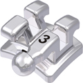 discovery® smart, metal bracket with hook, tooth 33, 0° torque, +3° angulation, McLaughlin-Bennett-Trevisi** 22