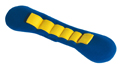 Neck band without safety modules, padded; blue/yellow