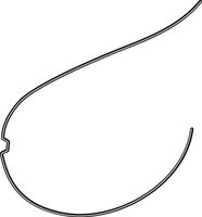 rematitan® LITE Spee® retraction arch with dimple, maxilla, round 0.30 mm / 12