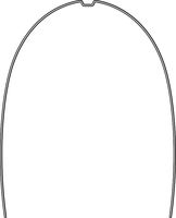 rematitan® LITE ideal arch with dimple, maxilla, narrow form, round 0.30 mm / 12