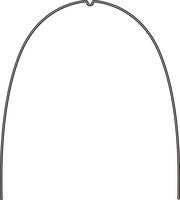 rematitan® LITE ideal arch with dimple, mandible, narrow form, round 0.30 mm / 12