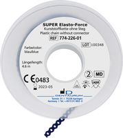 SUPER Elasto-Force plastic chain, without connector, blue