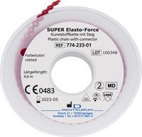 SUPER Elasto-Force plastic chain, with connector, red