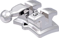 discovery®, metal bracket with hook, tooth 43, -11° torque, +7° angulation, Roth 22